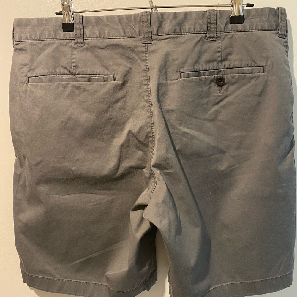 J. Crew Gray Flat Front Shorts Tailored Fit